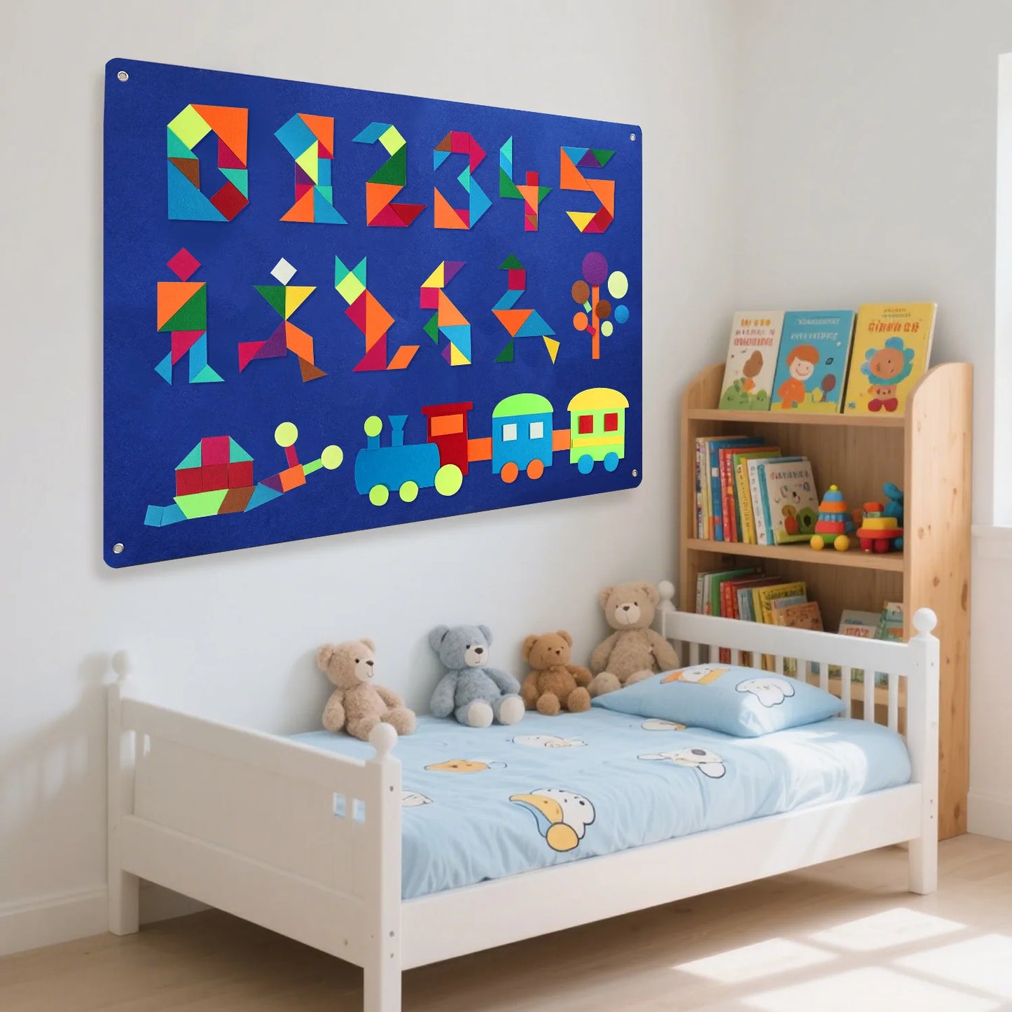 Children's Shape Teaching Felt Board Story Set | Montessori Fun