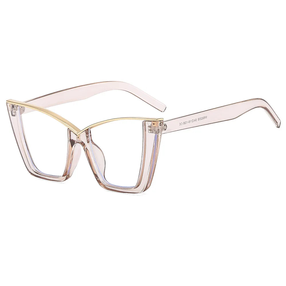 Chic Oversized Cat Eye Glasses | Stylish Blue Light Blocking Eyewear