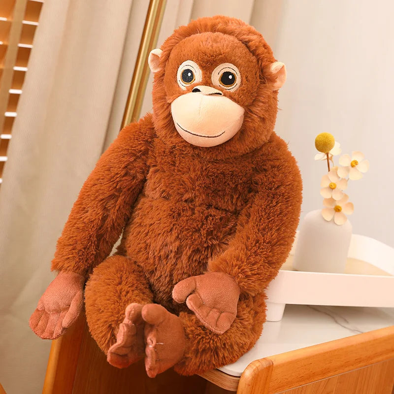 65cm Cartoon Gorilla Plush Toy | Soft Monkey Stuffed Doll