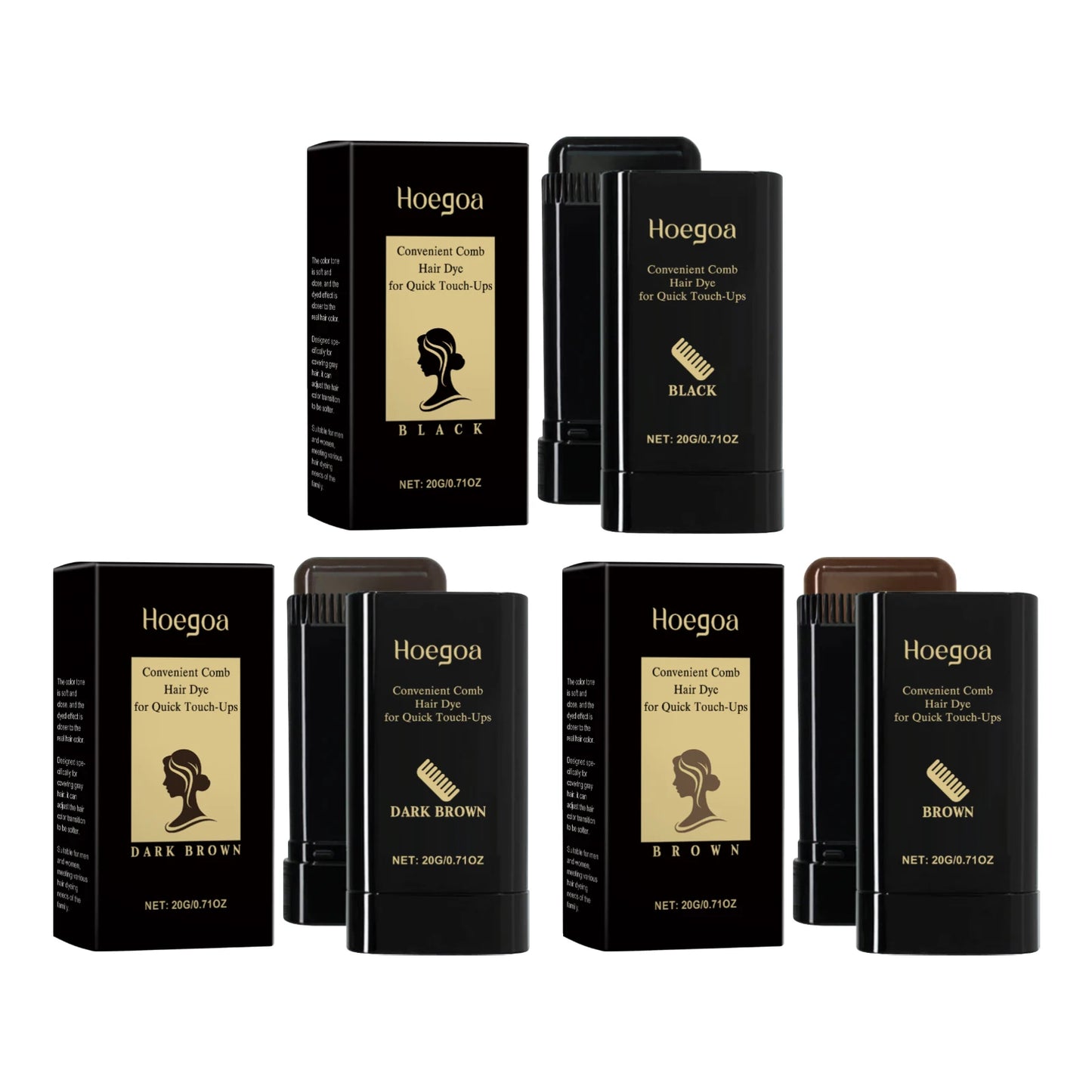 High-Pigment Hair Coloring Stick | Natural & Gentle Temporary Color