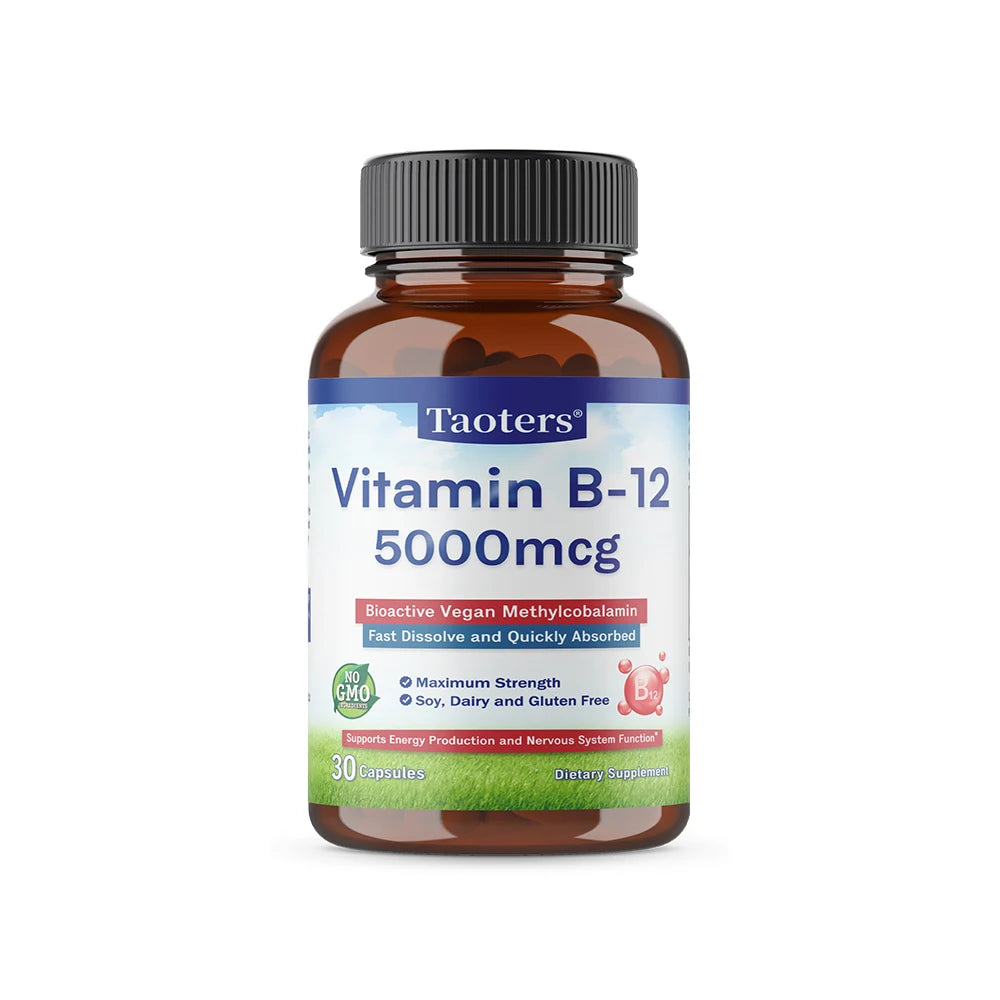 Vitamin B12 Capsules 5000 Mcg | Boost Your Energy Naturally