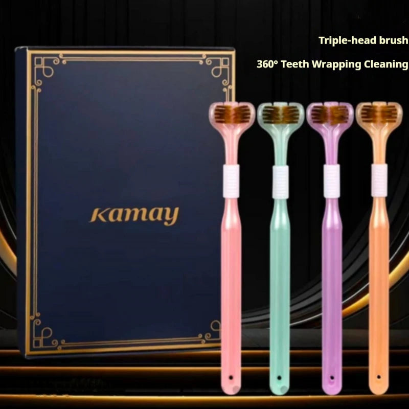 4-Pack Premium Toothbrush Set | Soft Bristles & Elegant Design
