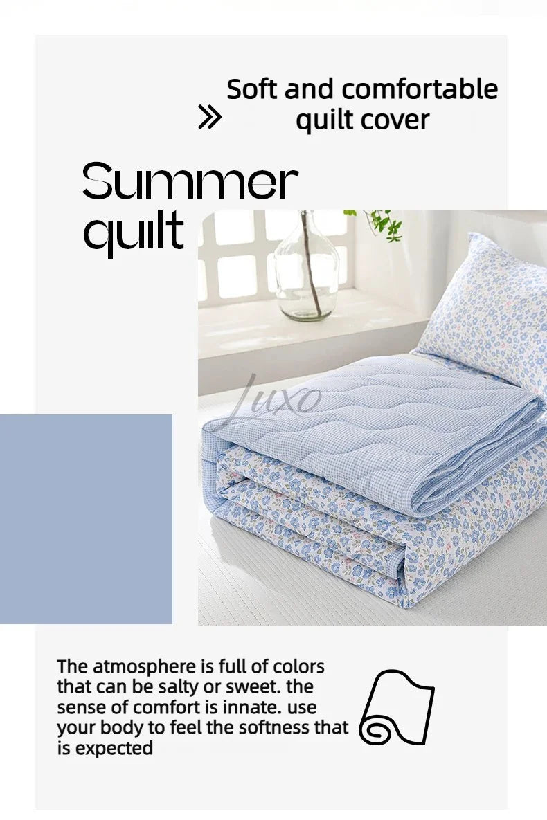 Lightweight Breathable Cooling Summer Quilt | Soft Duvet Comforter
