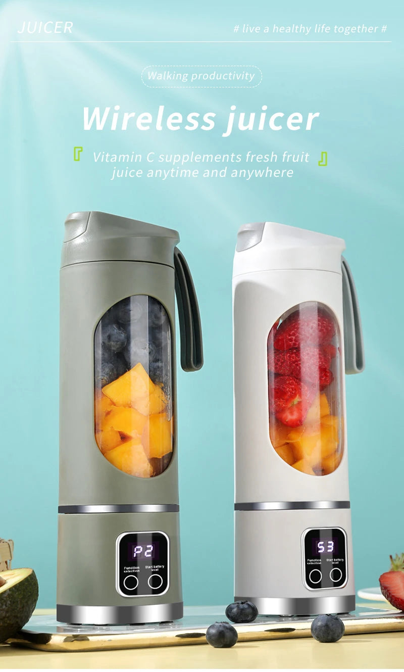 Portable Fruit Juicer | USB Rechargeable Blender for Smoothies