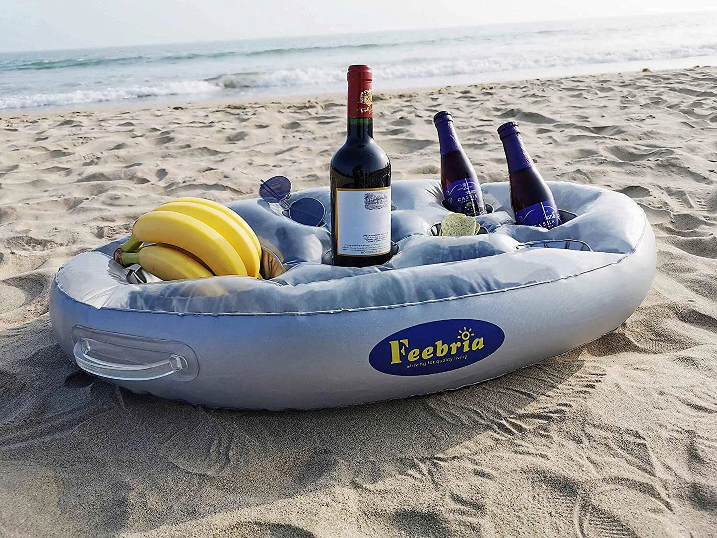 Inflatable Pool Drink Holder | Summer Party Float Cooler Tray