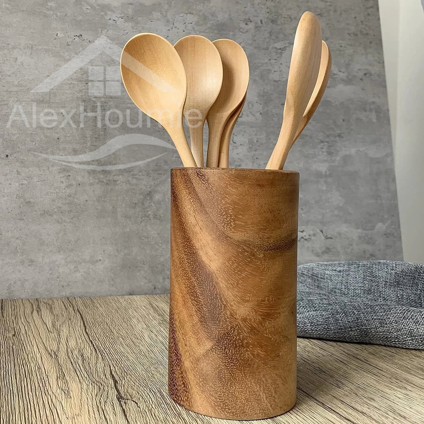 Pack of 6 Natural Wooden Spoons | Eco-Friendly Kitchen Utensils