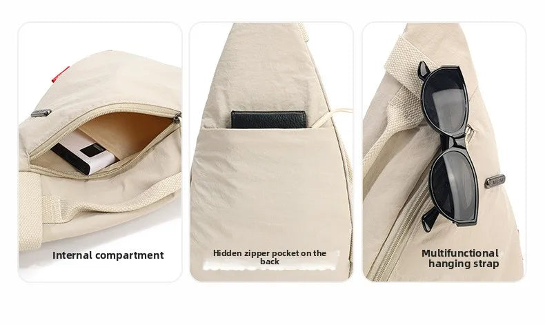 Versatile Nylon Zipper Waist Pack | Stylish Chest Bag for All
