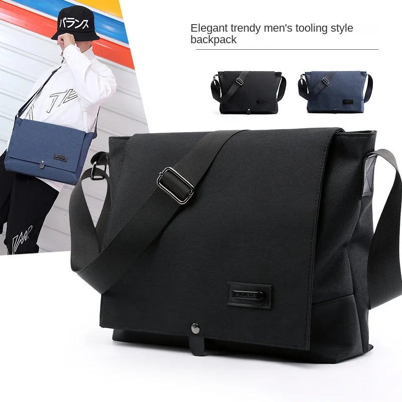 Bolso Bandolera de Lona para Hombre | Elegante Bolso de Mano para Negocios y Ocio