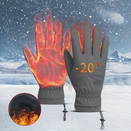 Guantes de esquí de invierno | Equipo térmico táctil para clima frío