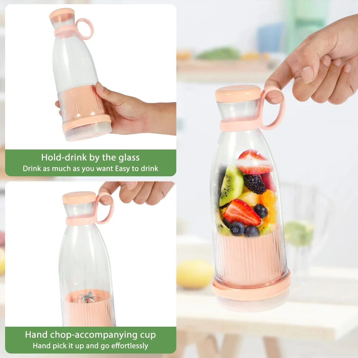 Portable USB Rechargeable Mini Juice Blender | Travel Smoothie Maker