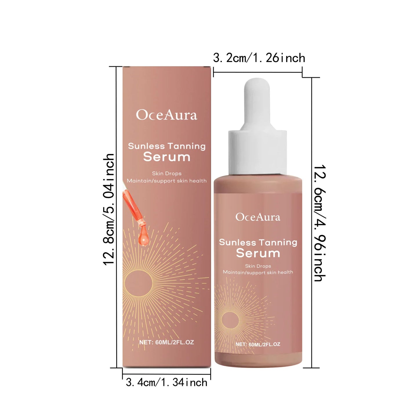Sunless Self Tanning Drops | Long Lasting Natural Tan Serum