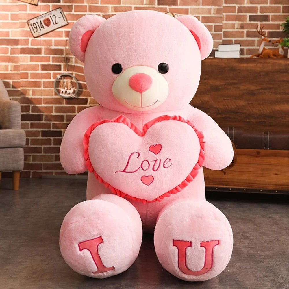 Big I Love You Bear Plush Toy | Soft Stuffed Animal Gift