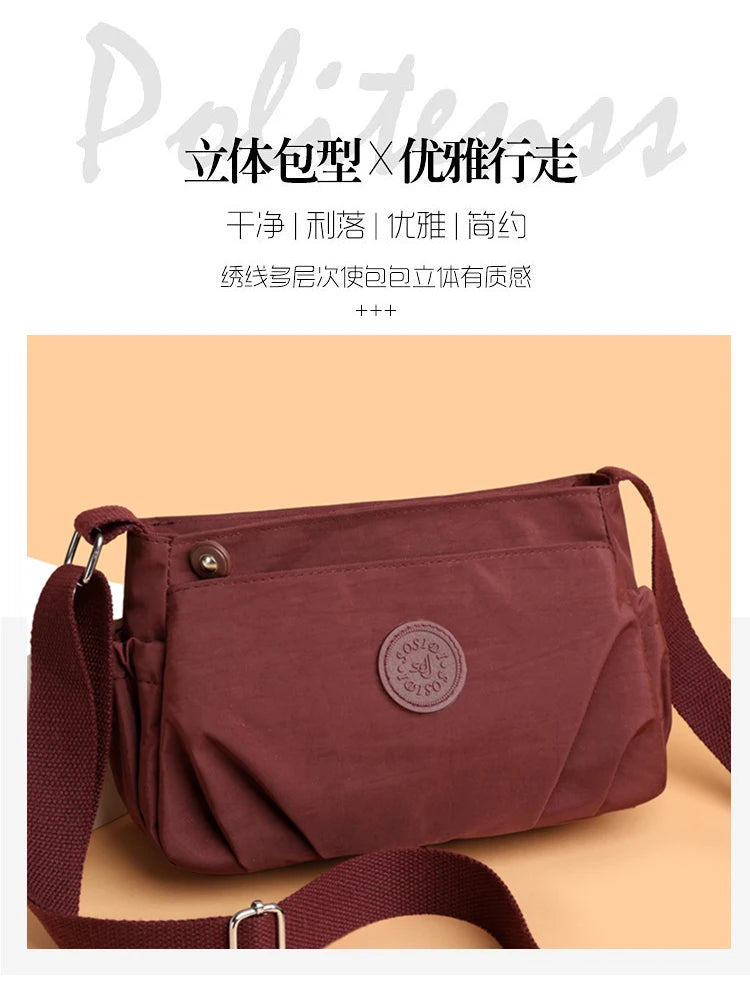 Lightweight Solid-Color Women's Shoulder Bag | Versatile Casual Style