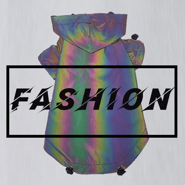 Reflective Color Changing Windbreakers for Big Dogs | Stylish Outerwear