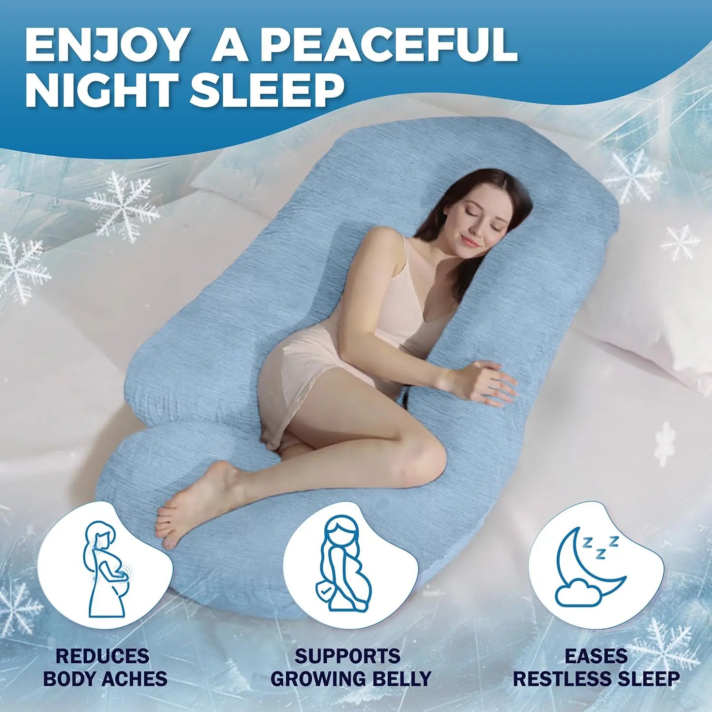 V C U Shaped Full Body Pregnancy Pillow for Ultimate Comfort
