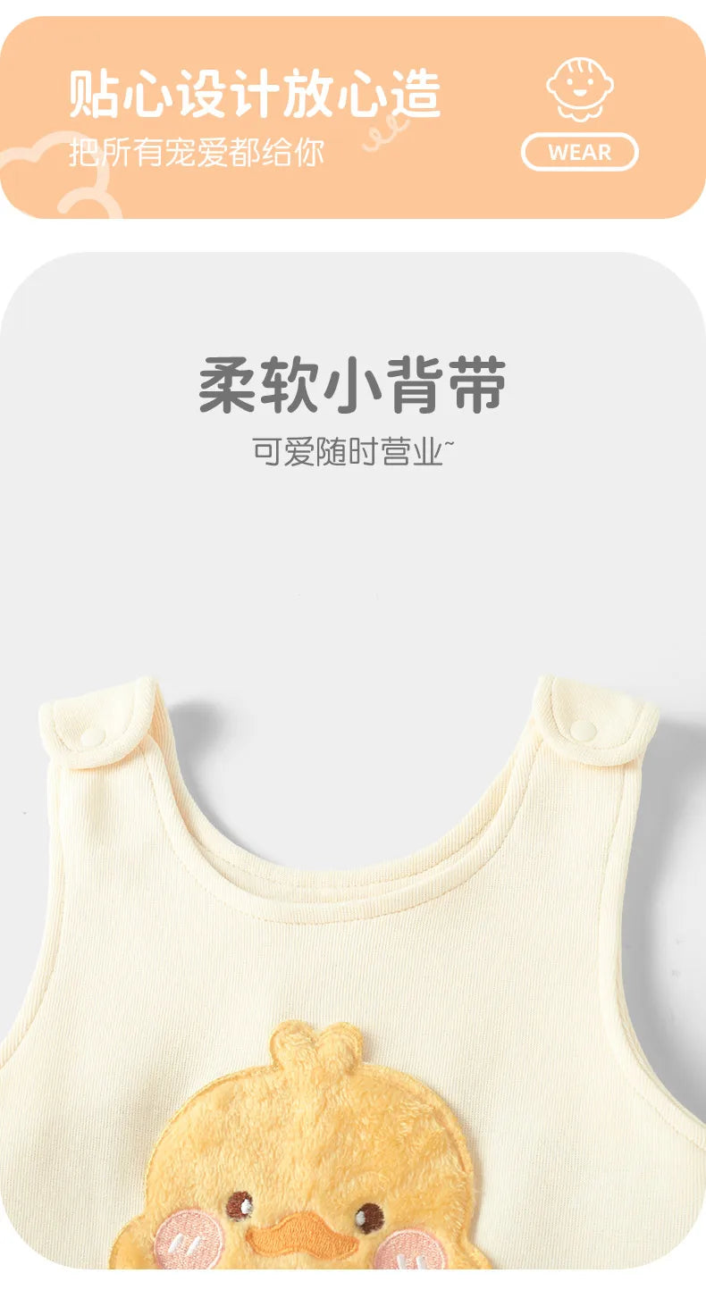 Comfortable Sleeveless Baby Romper for Spring & Autumn Fun