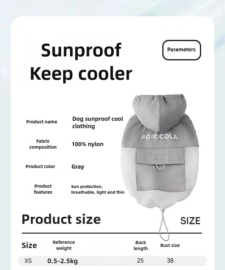 Cooling UV Protective Pet Clothing for Dogs | Summer Comfort Vest
