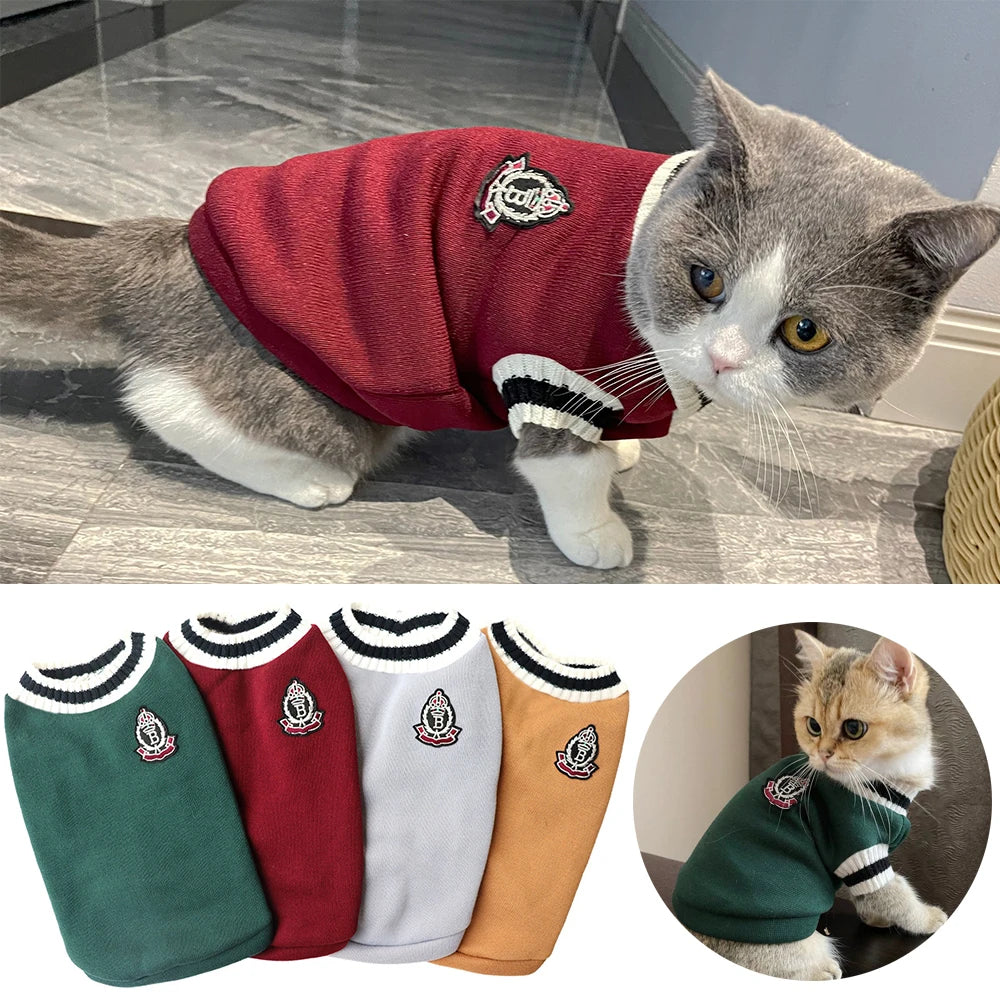 Cozy Cat Clothes Winter Jacket for Small Dogs & Kittens