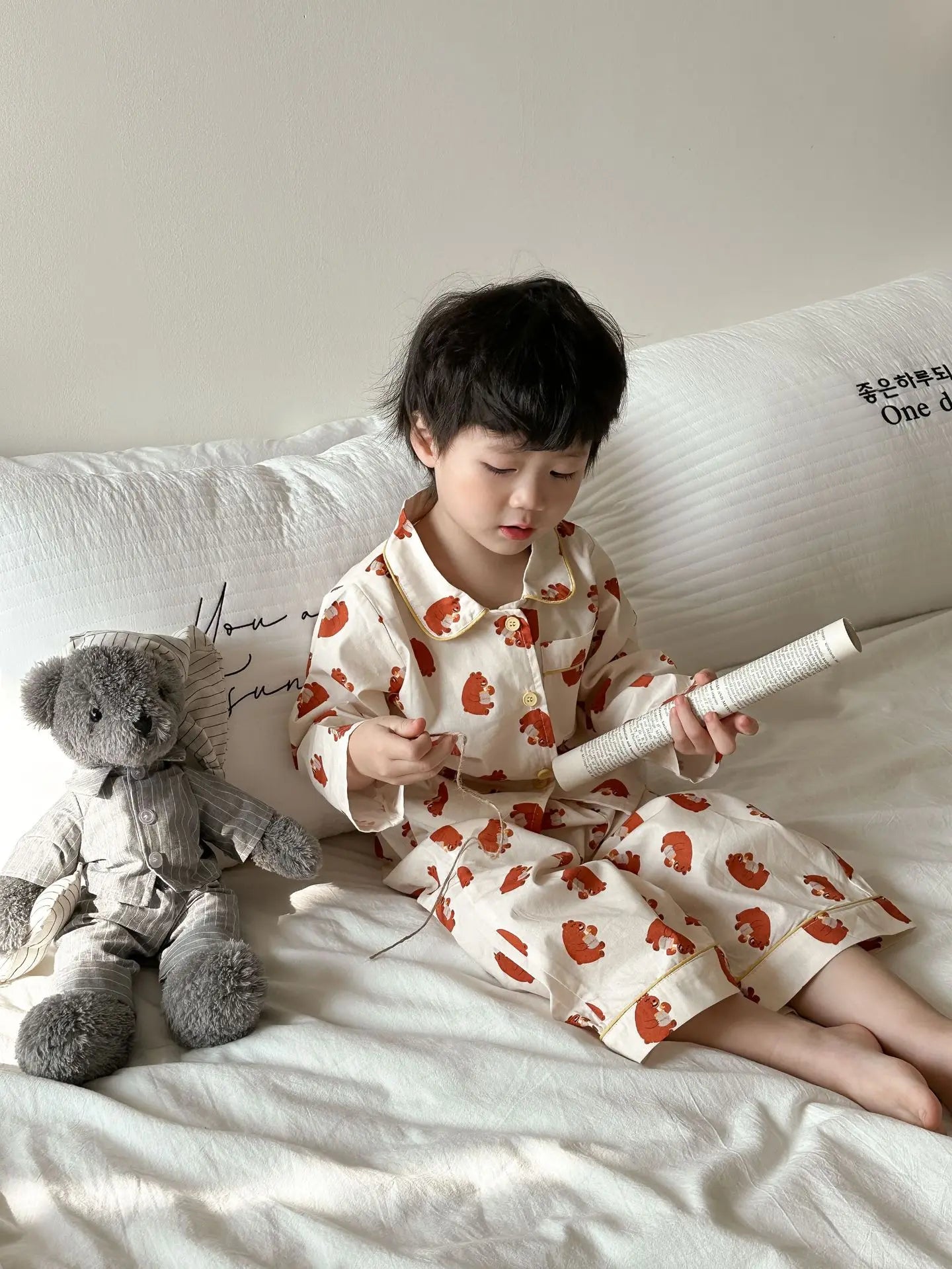 Spring Children's Cartoon Homewear Outfits | Cute Pajamas Set