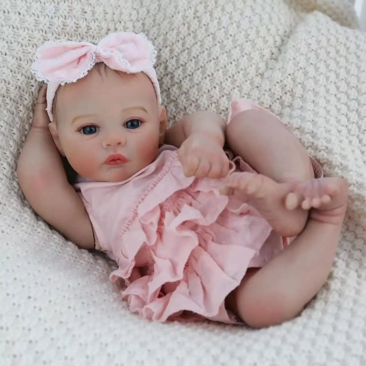 Muñeca Reborn Realista de 18 Pulgadas | Muñeca Artística de Tacto Suave