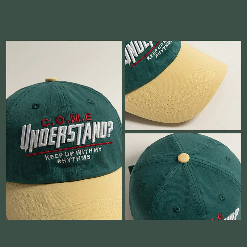 Adjustable Embroidery Baseball Cap | Stylish Sun Protection Hat