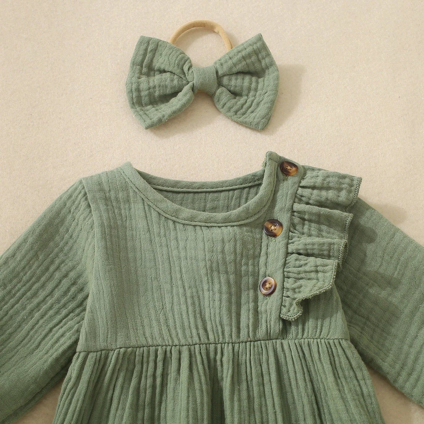 Neutral Baby Romper | Comfortable All-in-One Outfit for Infants