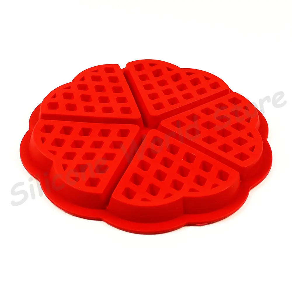 Silicone World Square Round Waffle Silicone Molds Cake Mold DIY Waffle Bakeware Baking Mold Pancake Baking Tray Kitchen Tools