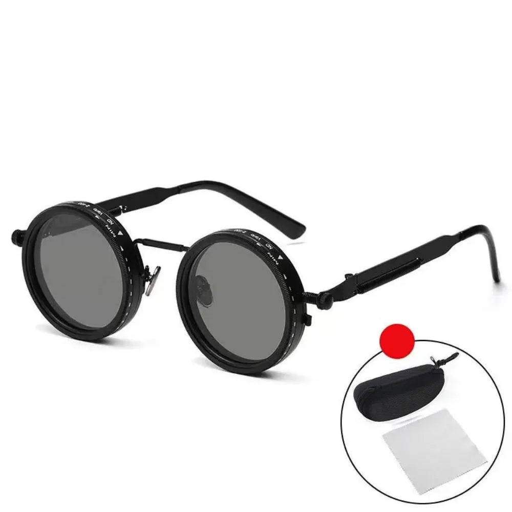 Retro Adjustable Dimming Sunglasses | 9-Level UV Protection