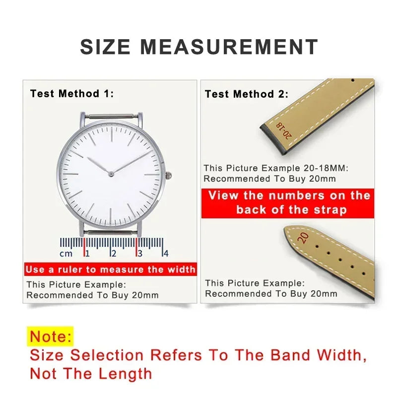 Genuine Leather Watch Band | Stylish Replacement Straps