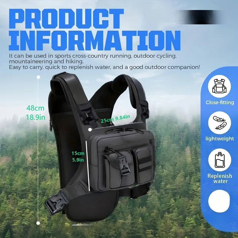 Lightweight Running Chest Pack | Perfect for Hiking & Marathons