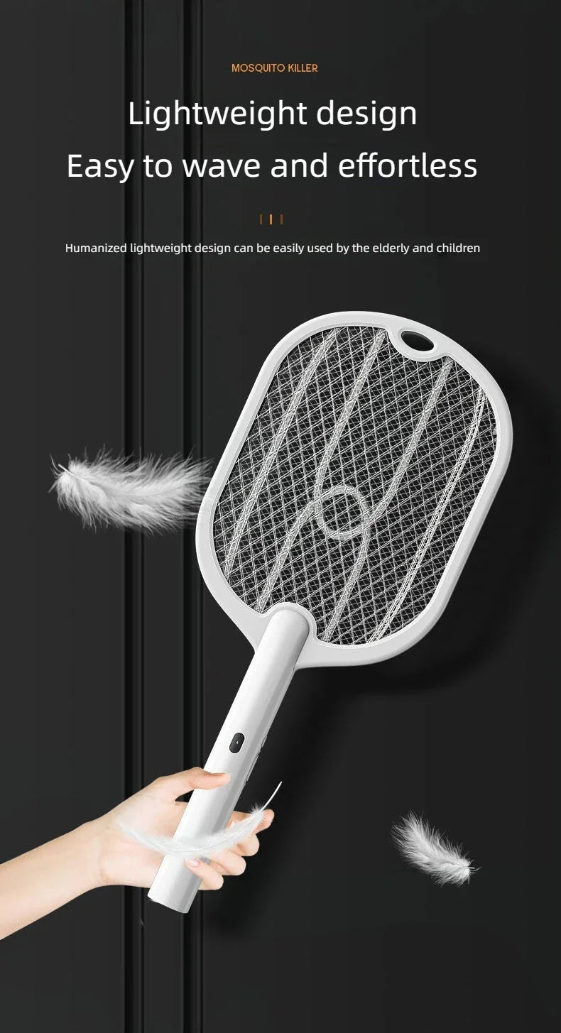 3000V Electric Mosquito Swatter with USB Charging | Pest Control