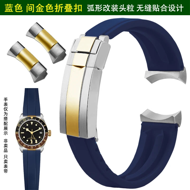 Soft Rubber Watch Strap | Quick Release Diver Band for All Watches