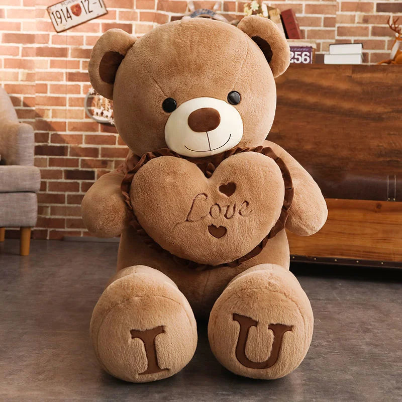 Big I Love You Bear Plush Toy | Soft Stuffed Animal Gift