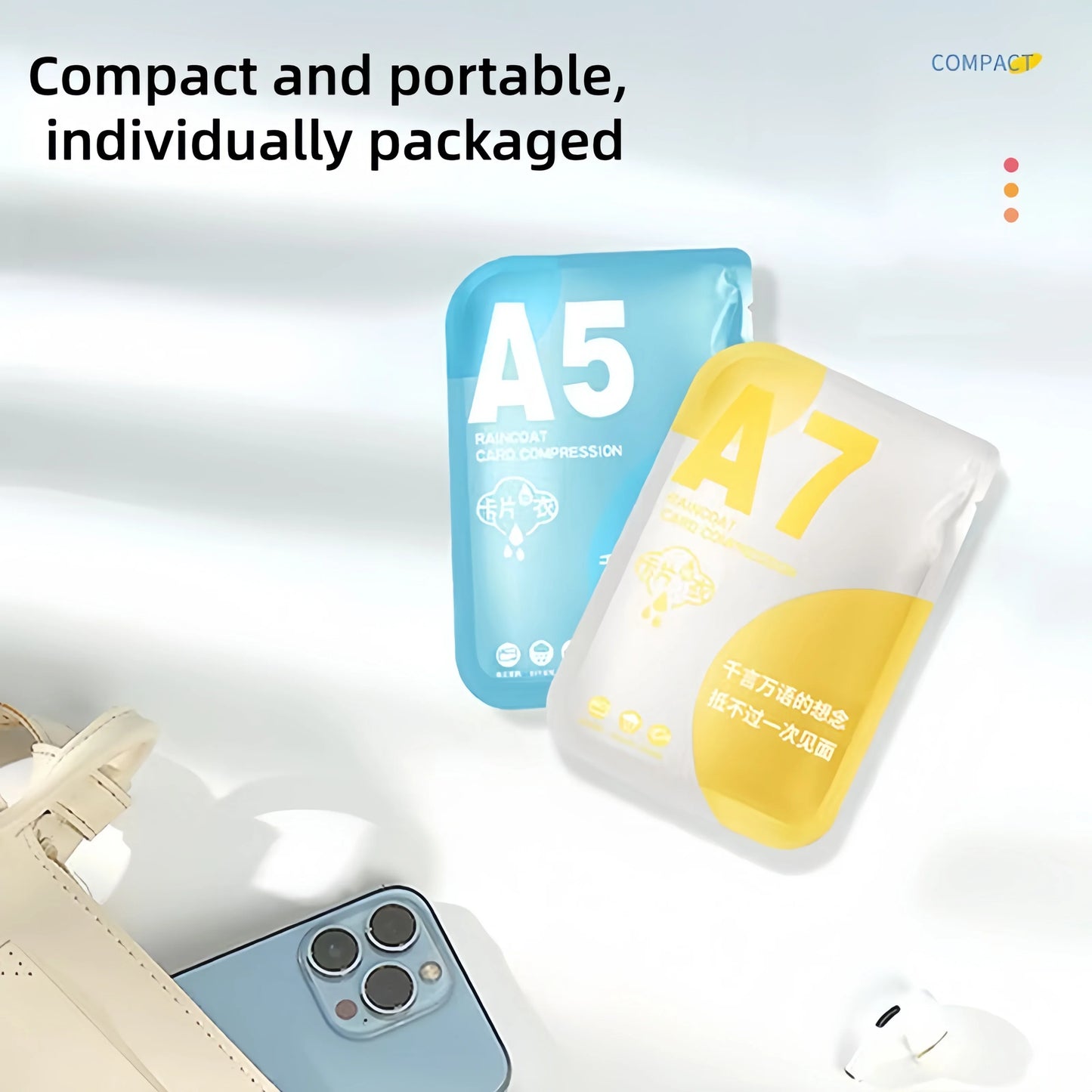 Portable Disposable Raincoat | Waterproof Travel Gear in 7 Colors