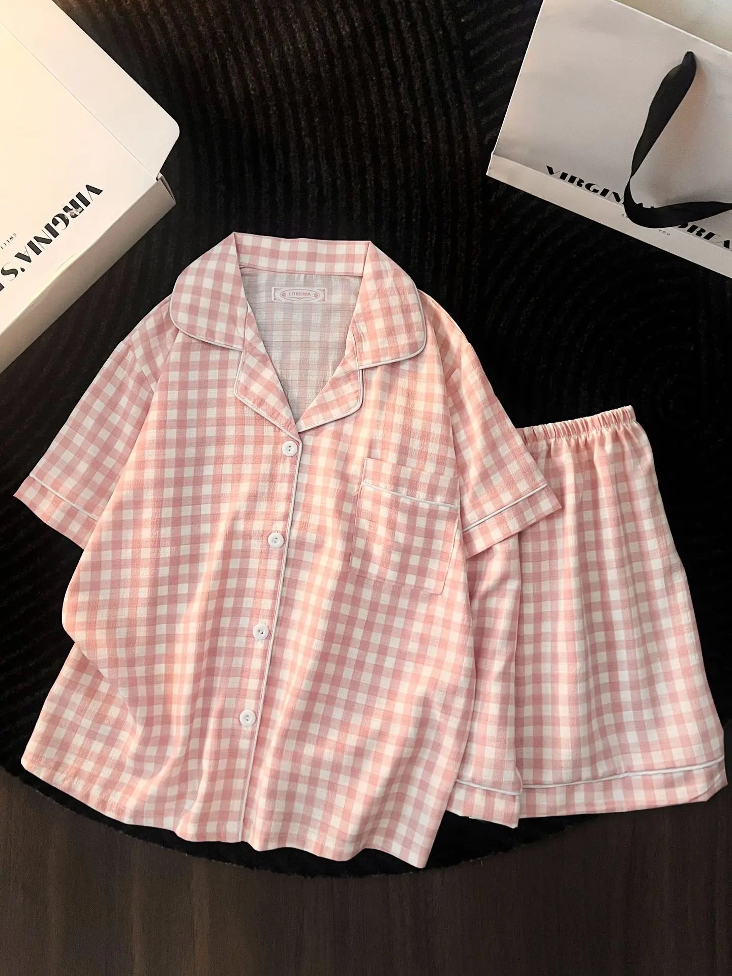 Cute Women's Summer Pajamas | Comfortable Bubble Cotton Home Wear