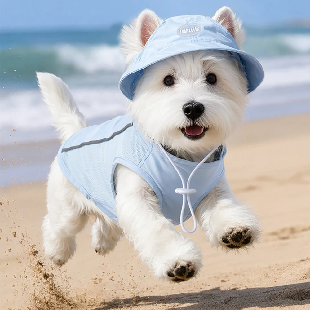 Lightweight Summer Cooling Vest for Dogs and Cats | Breathable Mesh Shirt