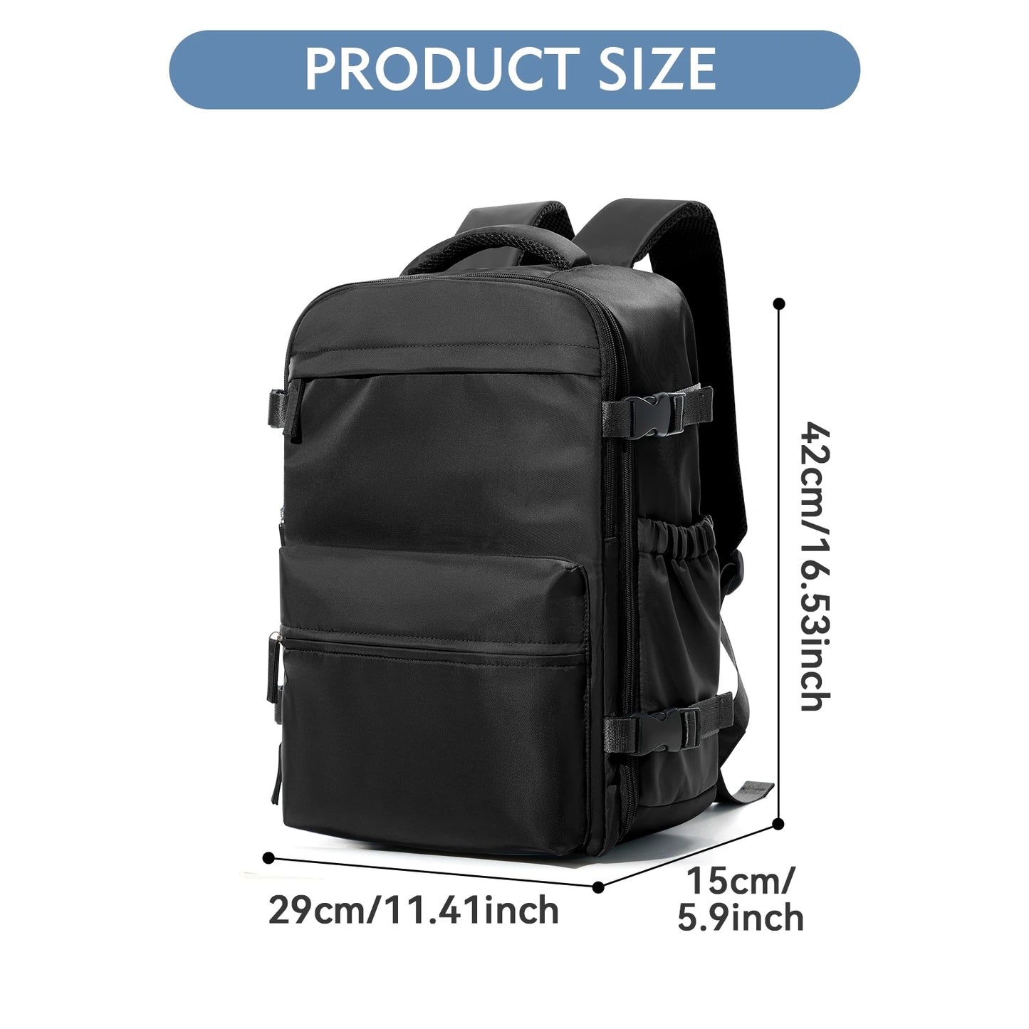 Large Capacity Expandable Business Backpack for School & Travel
