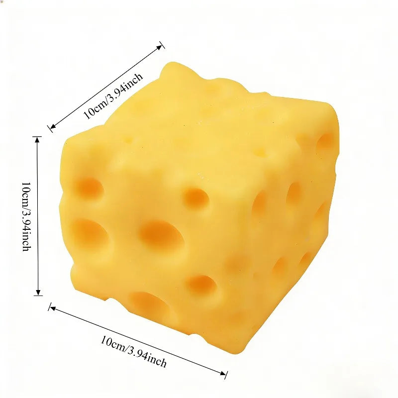 Extra Large Cheese Squeeze Toy | Stress Relief Fidget Ball