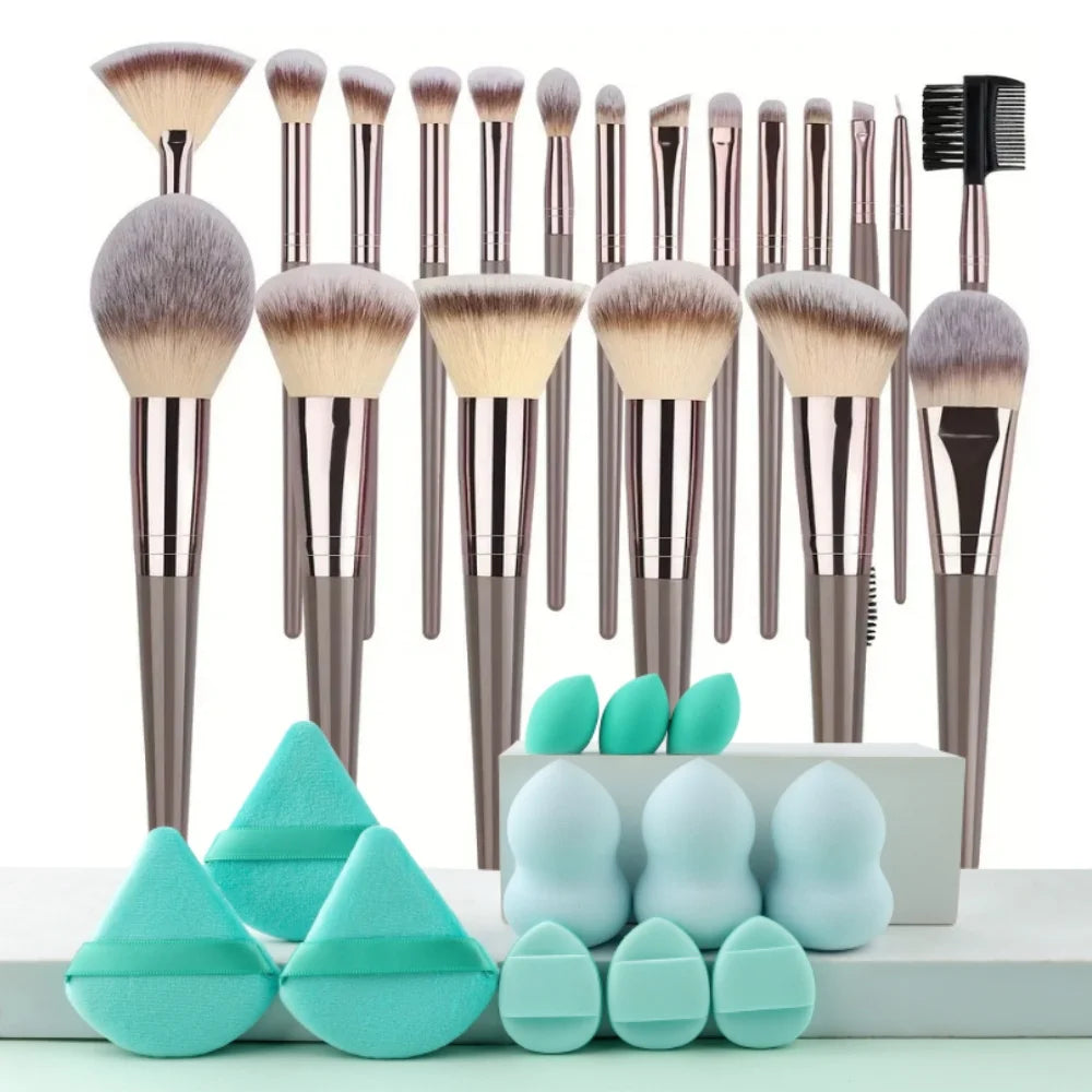 Professional Makeup Brush Set | Fluffy Foundation & Blending Tools