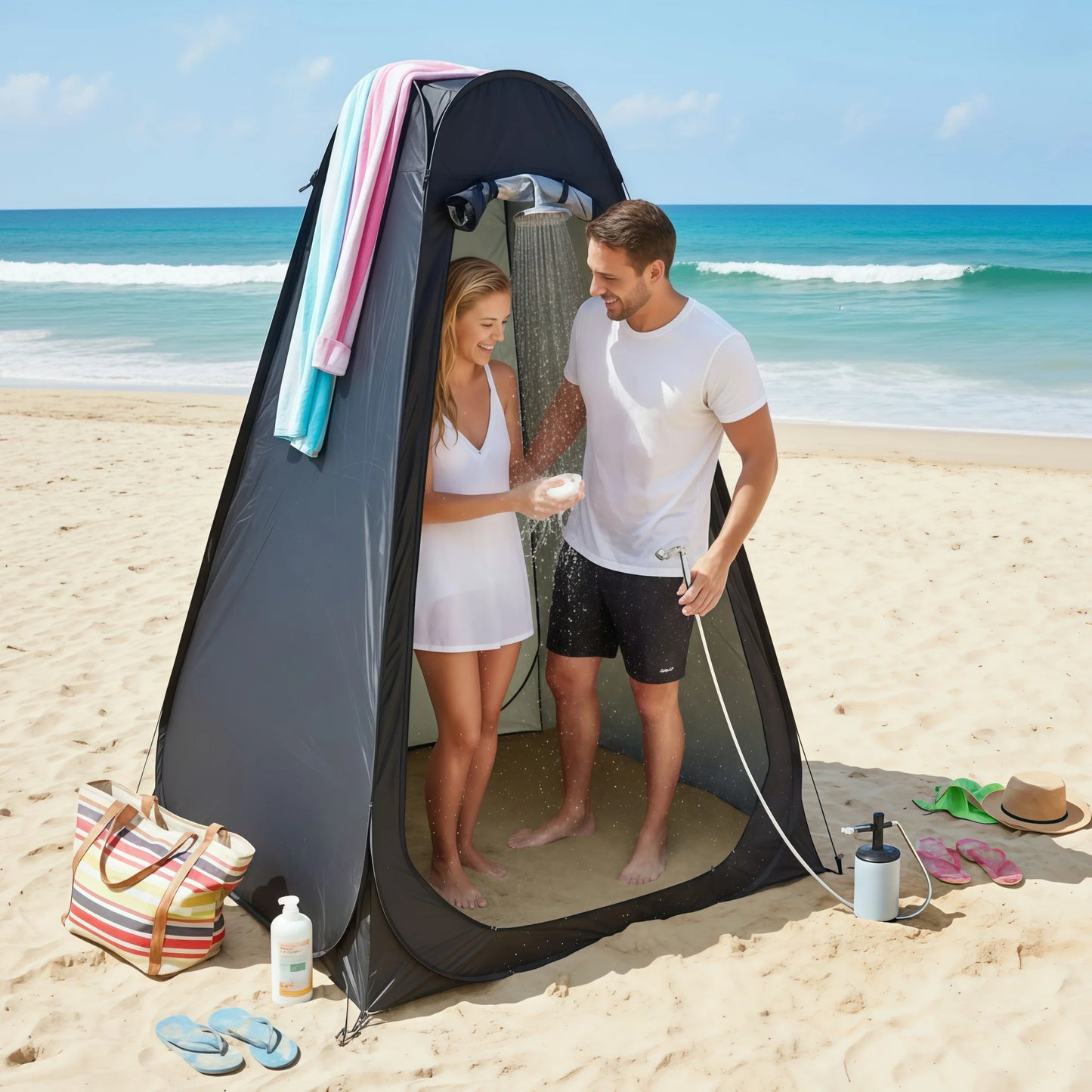 Portable Pop-Up Privacy Tent | Outdoor Shower & Toilet Shelter