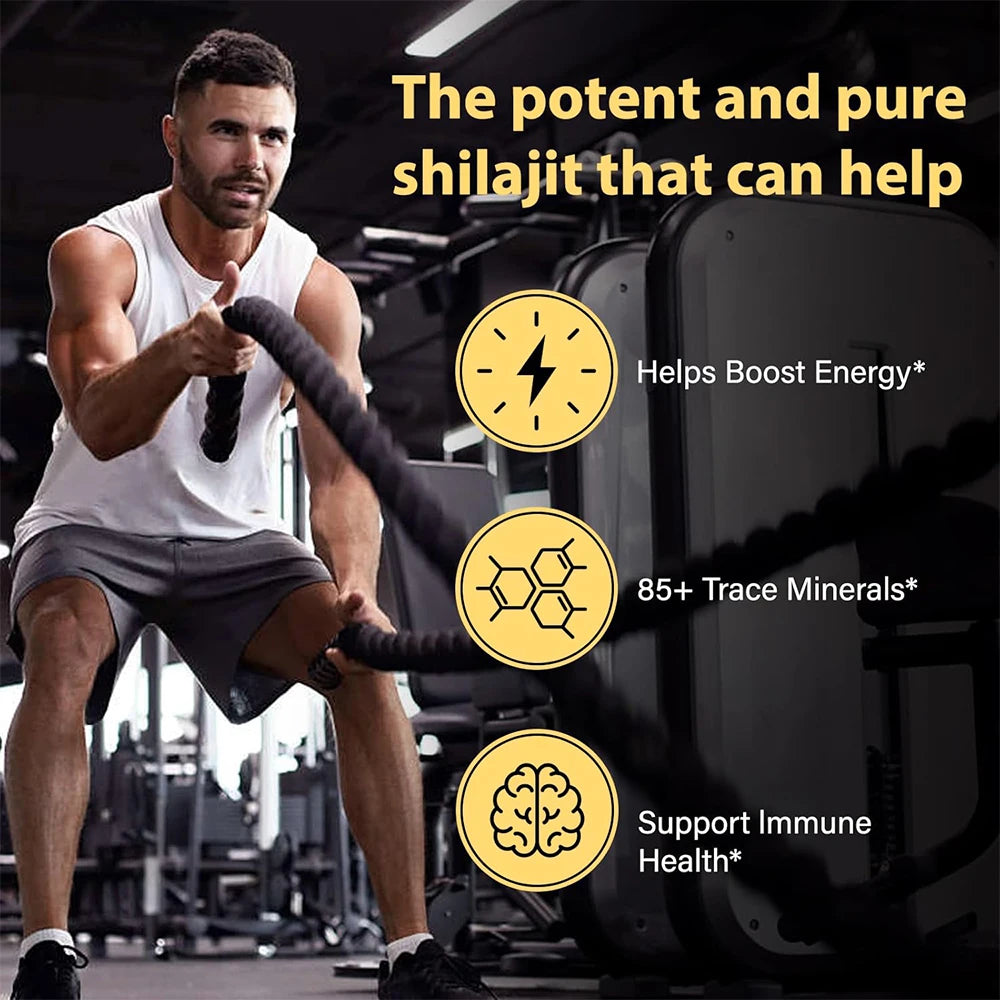 High Purity Shilajit Capsules | Boost Energy & Resist Stress