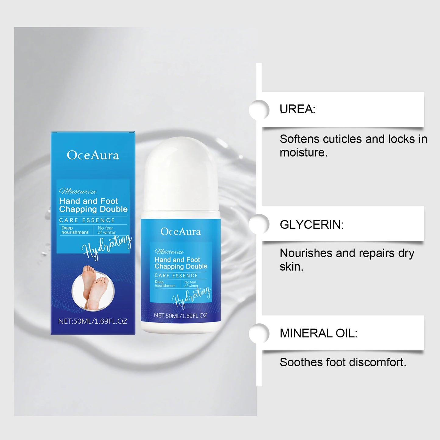 Urea Foot Care Roller Ball | Deep Hydration & Softening Treatment