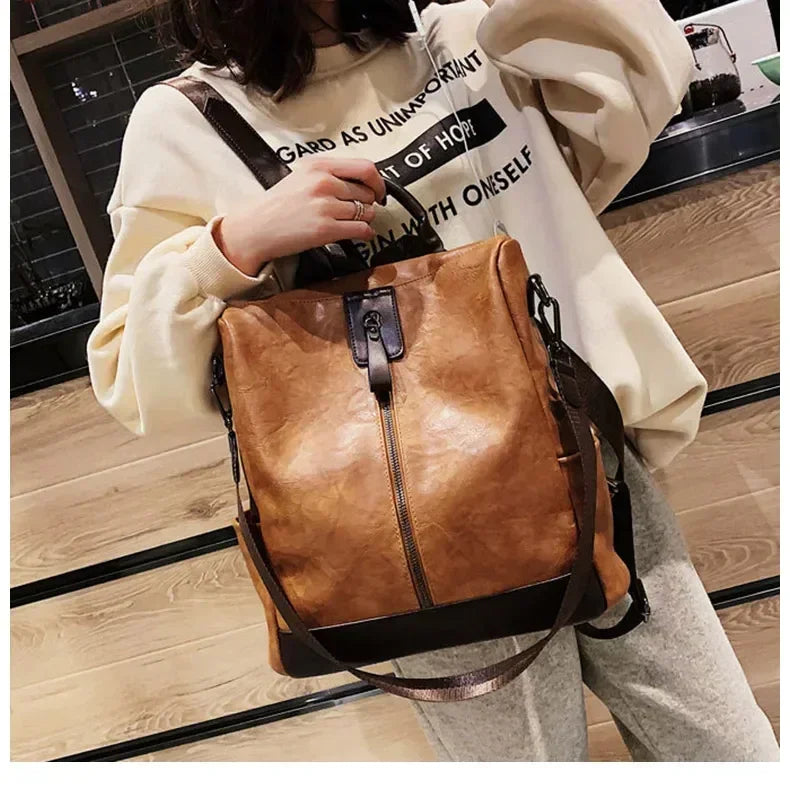 Women's Fashion Leather Backpack | Stylish Travel Bag for All Occasions