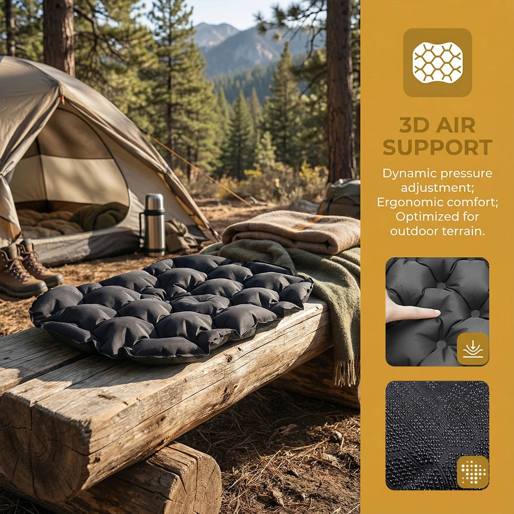 Portable Compact Inflatable Mattress for Outdoor Comfort