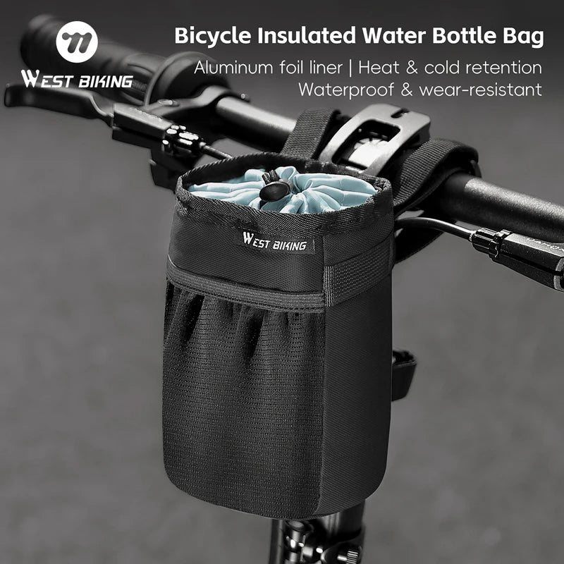 Bicycle Handlebar Bag | Water Bottle Carrier & Insulation Bag