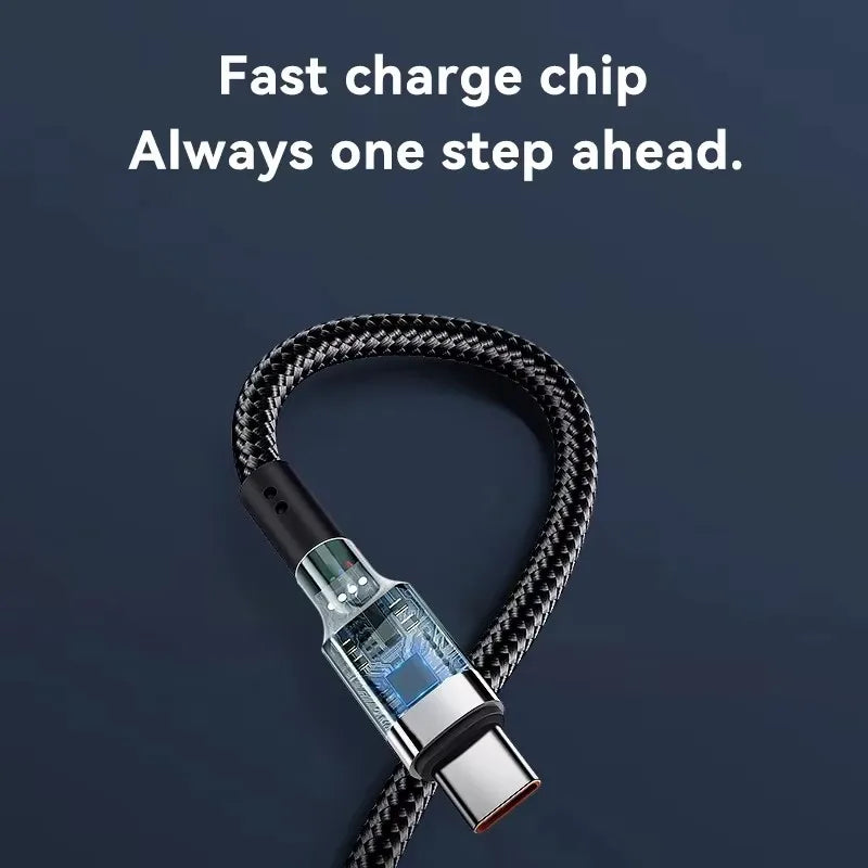 120W Fast Charging USB-C Cable | High-Speed PD Quick Charge