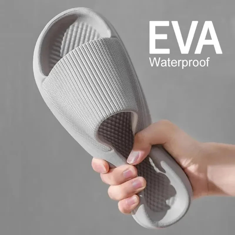 Unisex Soft EVA Cloud Slides | Non-Slip Indoor Slippers
