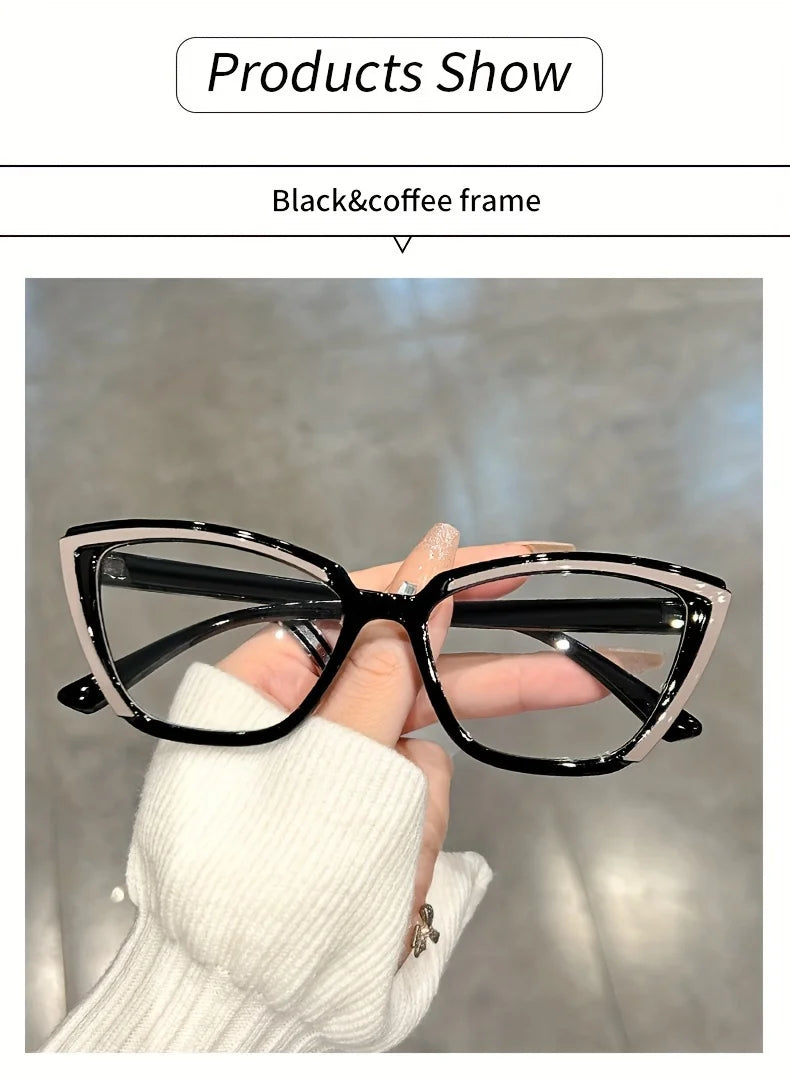 Cat Eye Clear Lens Glasses | Retro Fashion Spectacles