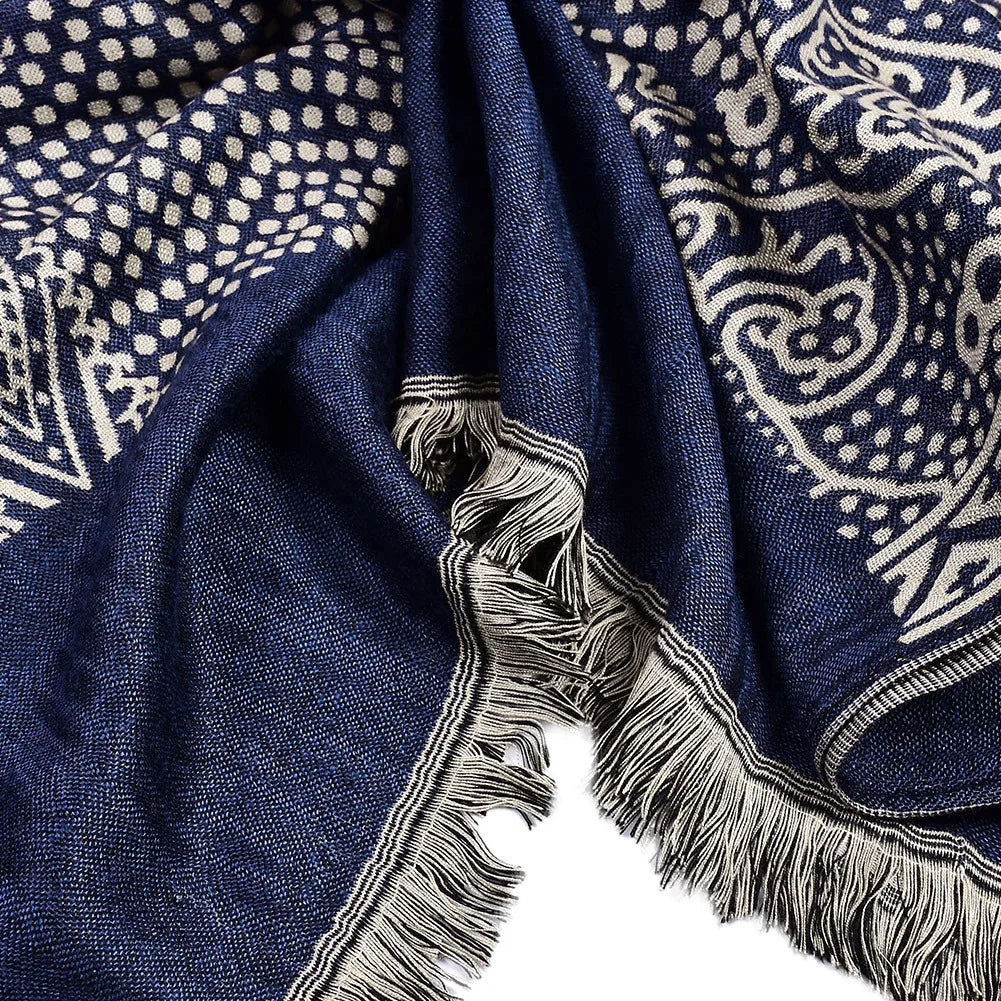Paisley Pashmina Men's Scarf | Cozy Winter Accessory for Style