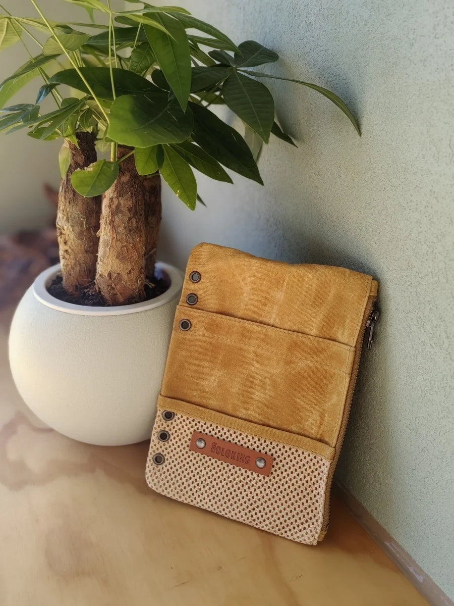 Multifunctional Canvas Storage Bags for Notebooks & Accessories